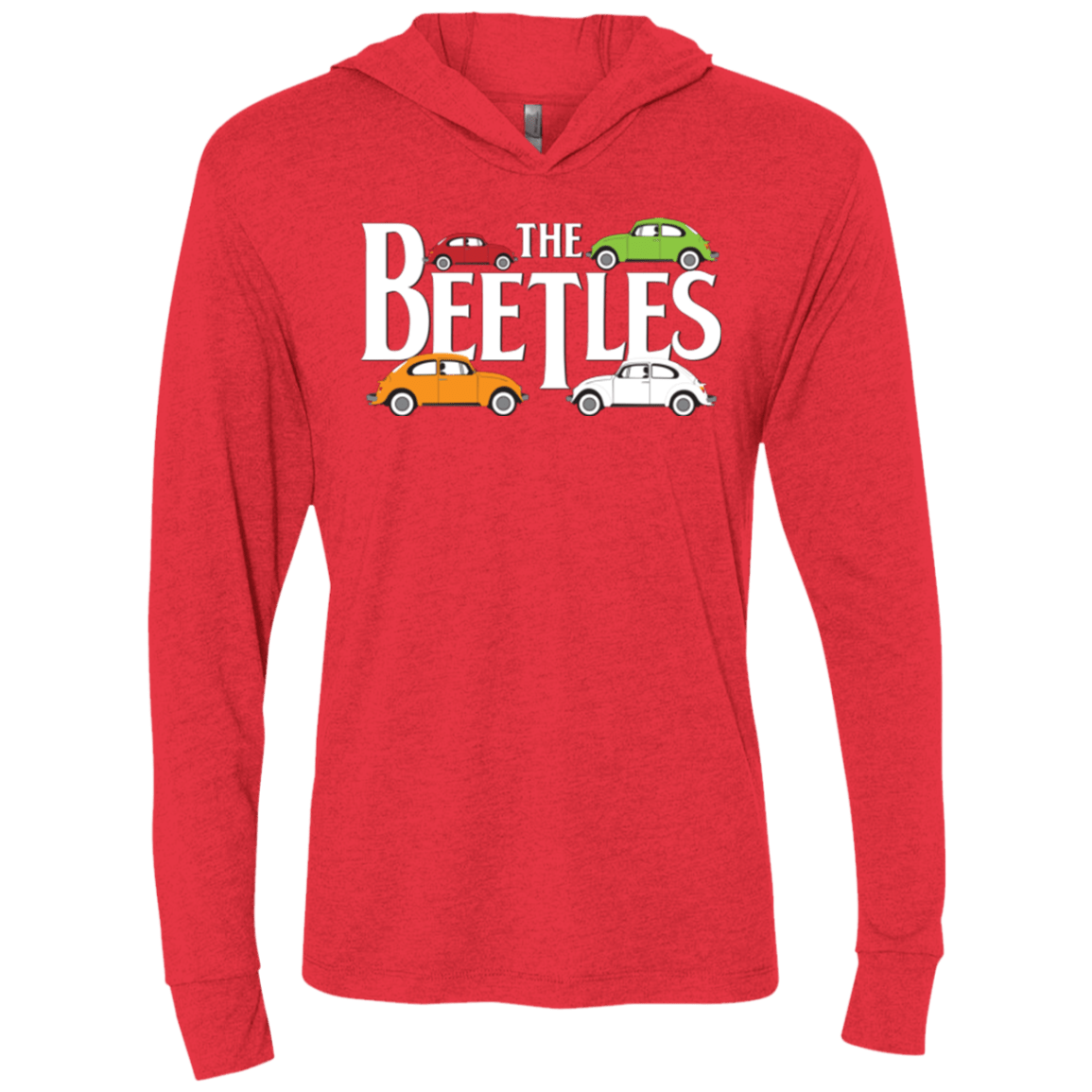The Beetles Triblend Long Sleeve Hoodie Tee