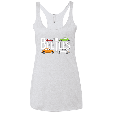 T-Shirts Heather White / X-Small The Beetles Women's Triblend Racerback Tank