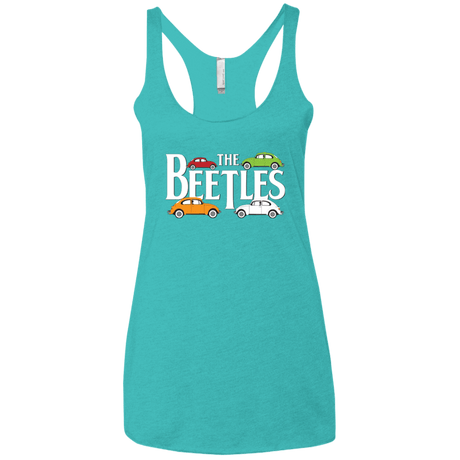 T-Shirts Tahiti Blue / X-Small The Beetles Women's Triblend Racerback Tank