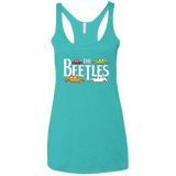T-Shirts Tahiti Blue / X-Small The Beetles Women's Triblend Racerback Tank