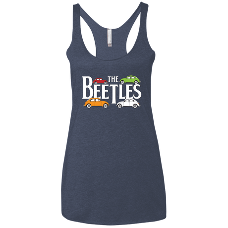 T-Shirts Vintage Navy / X-Small The Beetles Women's Triblend Racerback Tank