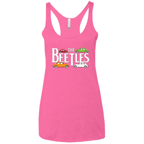 T-Shirts Vintage Pink / X-Small The Beetles Women's Triblend Racerback Tank