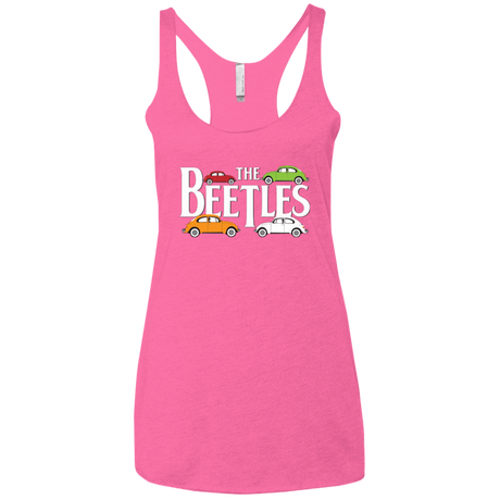 T-Shirts Vintage Pink / X-Small The Beetles Women's Triblend Racerback Tank