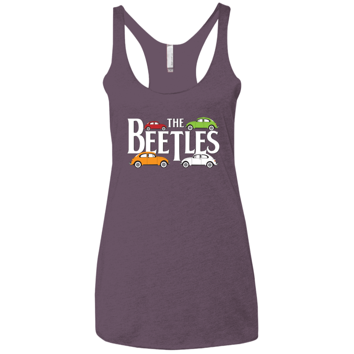 T-Shirts Vintage Purple / X-Small The Beetles Women's Triblend Racerback Tank
