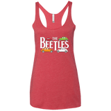 T-Shirts Vintage Red / X-Small The Beetles Women's Triblend Racerback Tank