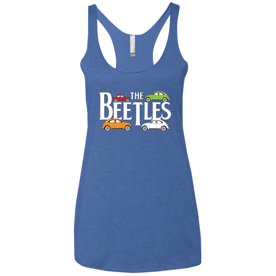T-Shirts Vintage Royal / X-Small The Beetles Women's Triblend Racerback Tank