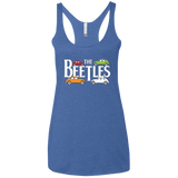T-Shirts Vintage Royal / X-Small The Beetles Women's Triblend Racerback Tank