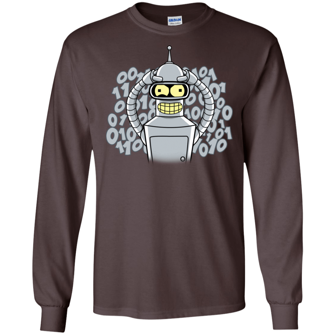 T-Shirts Dark Chocolate / S The Bender Joke Men's Long Sleeve T-Shirt