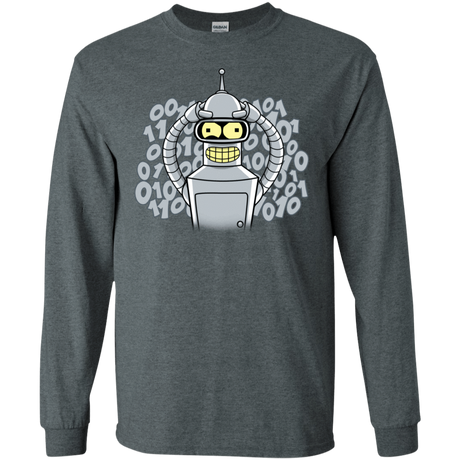 T-Shirts Dark Heather / S The Bender Joke Men's Long Sleeve T-Shirt