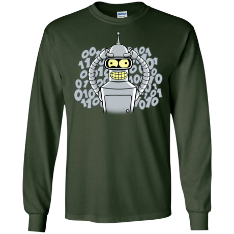 T-Shirts Forest Green / S The Bender Joke Men's Long Sleeve T-Shirt