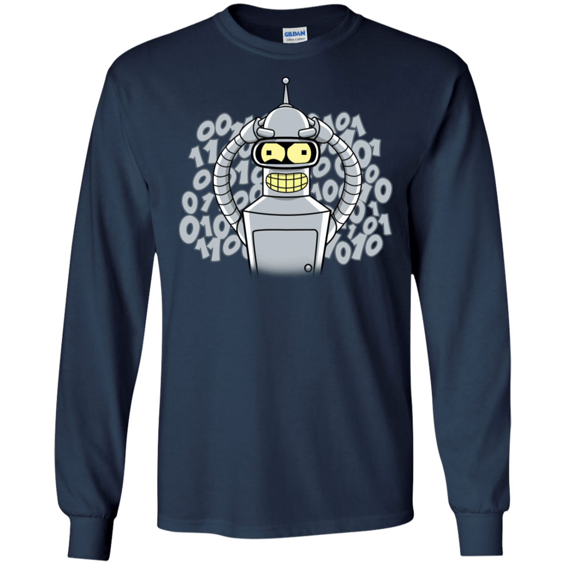 T-Shirts Navy / S The Bender Joke Men's Long Sleeve T-Shirt