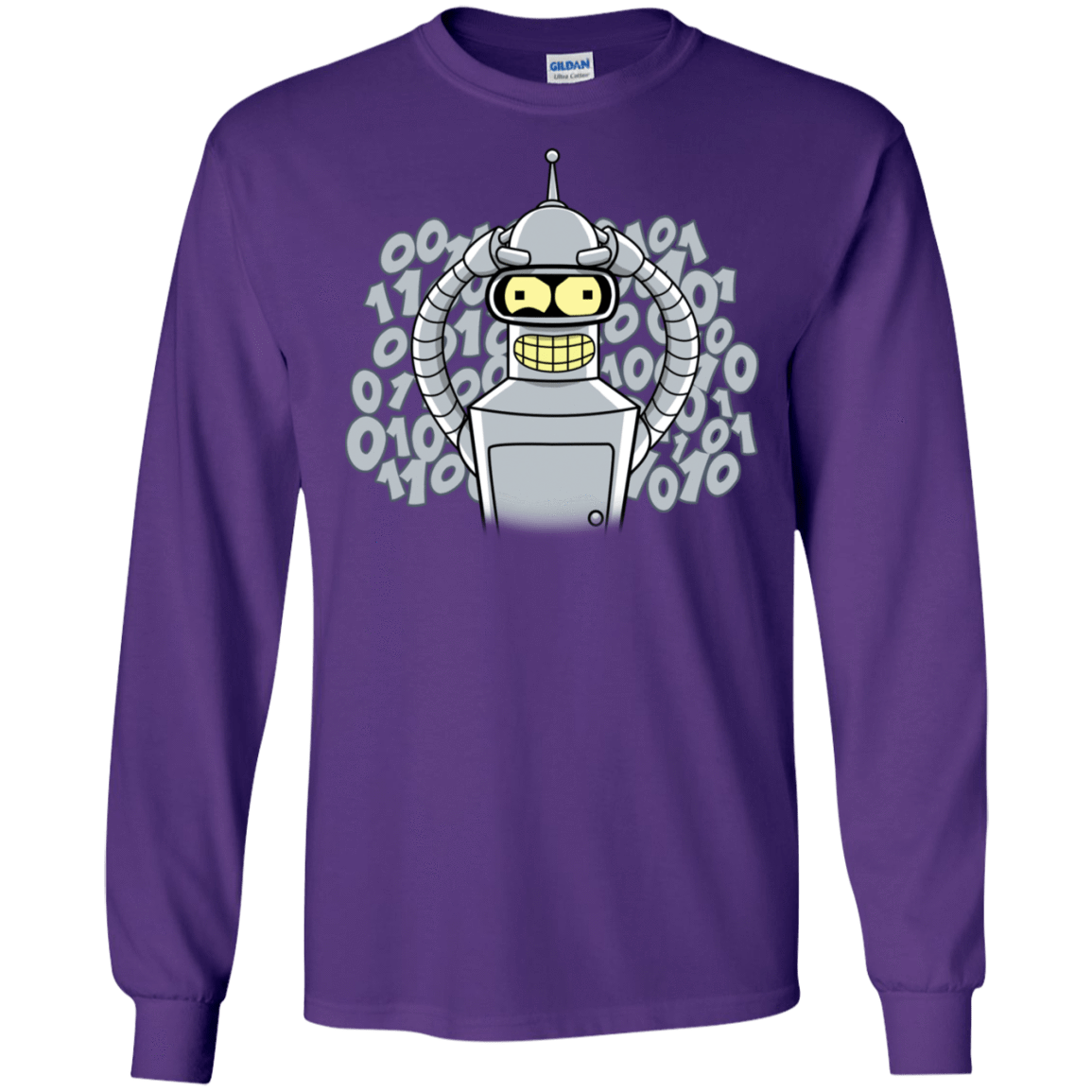 T-Shirts Purple / S The Bender Joke Men's Long Sleeve T-Shirt