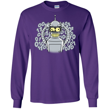 T-Shirts Purple / S The Bender Joke Men's Long Sleeve T-Shirt