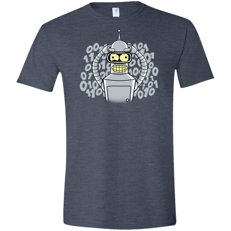 T-Shirts Heather Navy / S The Bender Joke Men's Semi-Fitted Softstyle