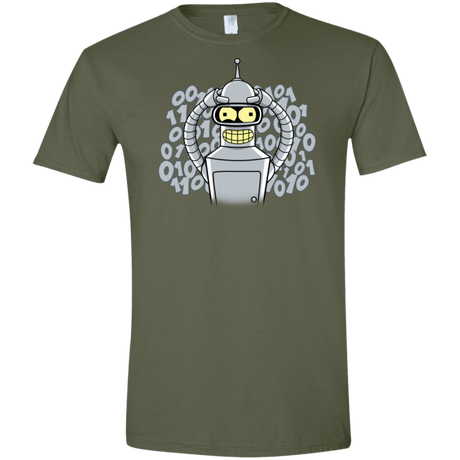 T-Shirts Military Green / S The Bender Joke Men's Semi-Fitted Softstyle