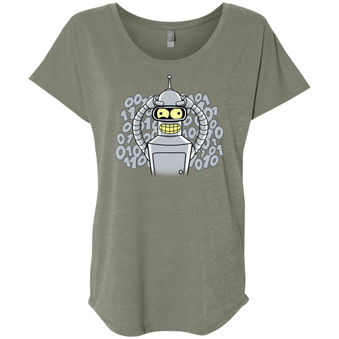 T-Shirts Venetian Grey / X-Small The Bender Joke Triblend Dolman Sleeve