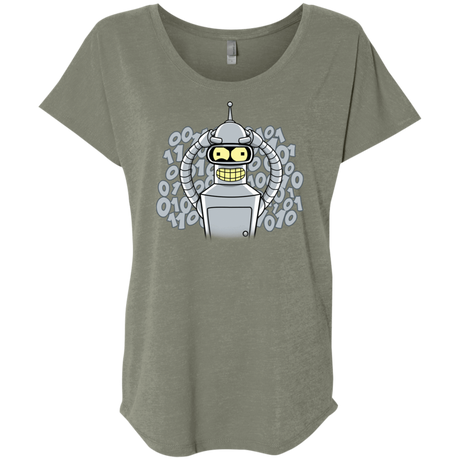 T-Shirts Venetian Grey / X-Small The Bender Joke Triblend Dolman Sleeve