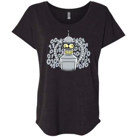 T-Shirts Vintage Black / X-Small The Bender Joke Triblend Dolman Sleeve
