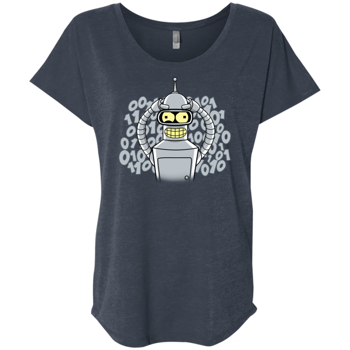 T-Shirts Vintage Navy / X-Small The Bender Joke Triblend Dolman Sleeve