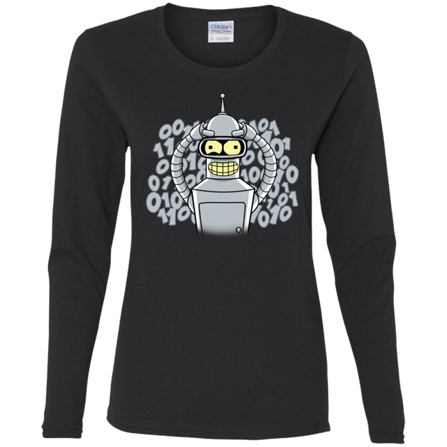 T-Shirts Black / S The Bender Joke Women's Long Sleeve T-Shirt