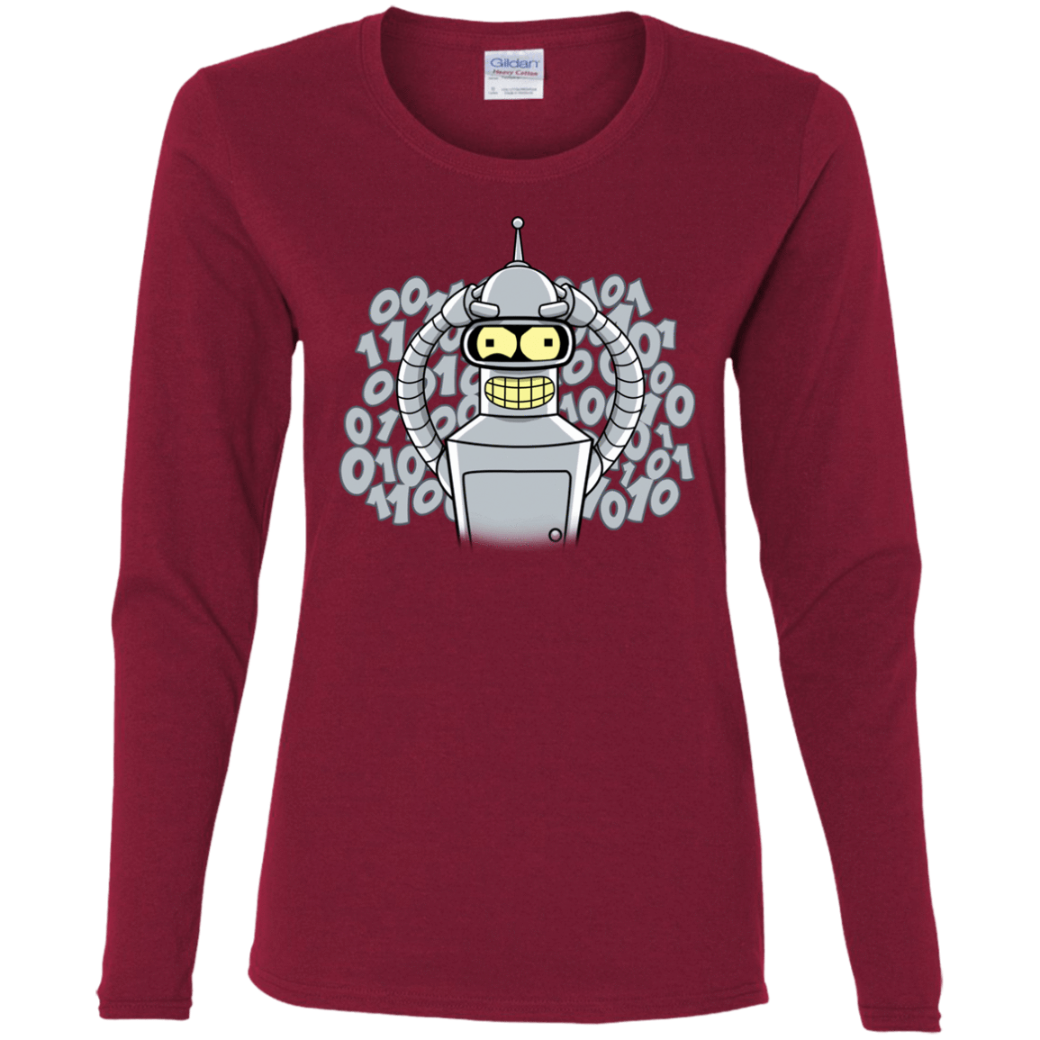 T-Shirts Cardinal / S The Bender Joke Women's Long Sleeve T-Shirt