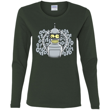 T-Shirts Forest / S The Bender Joke Women's Long Sleeve T-Shirt