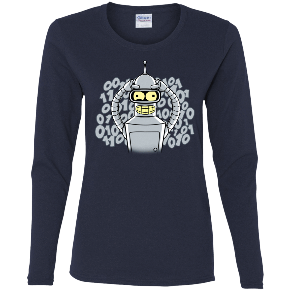 T-Shirts Navy / S The Bender Joke Women's Long Sleeve T-Shirt