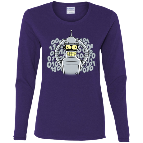 T-Shirts Purple / S The Bender Joke Women's Long Sleeve T-Shirt