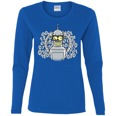 T-Shirts Royal / S The Bender Joke Women's Long Sleeve T-Shirt