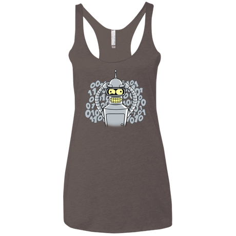 T-Shirts Macchiato / X-Small The Bender Joke Women's Triblend Racerback Tank