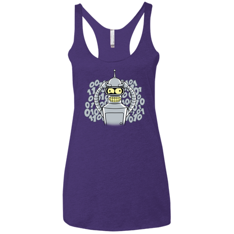 T-Shirts Purple Rush / X-Small The Bender Joke Women's Triblend Racerback Tank