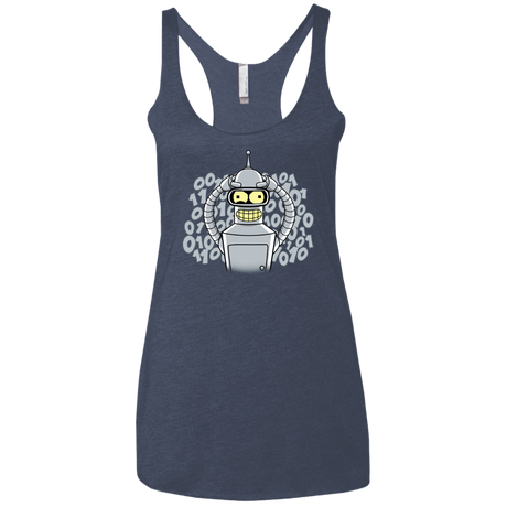 T-Shirts Vintage Navy / X-Small The Bender Joke Women's Triblend Racerback Tank