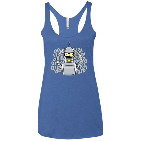 T-Shirts Vintage Royal / X-Small The Bender Joke Women's Triblend Racerback Tank