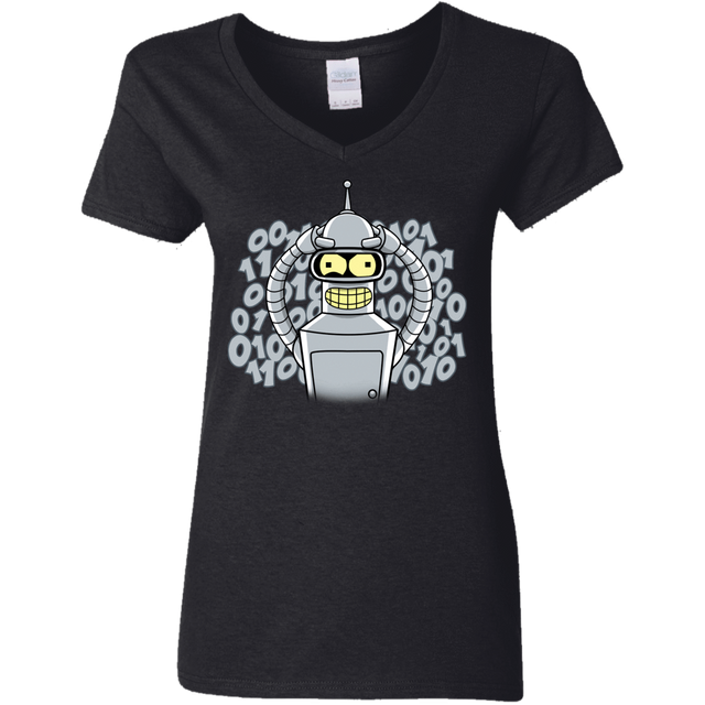 T-Shirts Black / S The Bender Joke Women's V-Neck T-Shirt