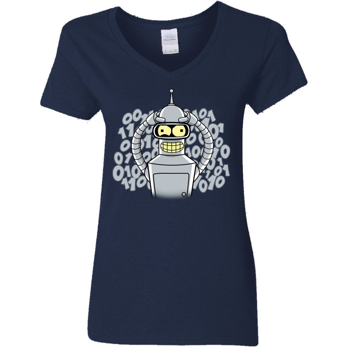 T-Shirts Navy / S The Bender Joke Women's V-Neck T-Shirt