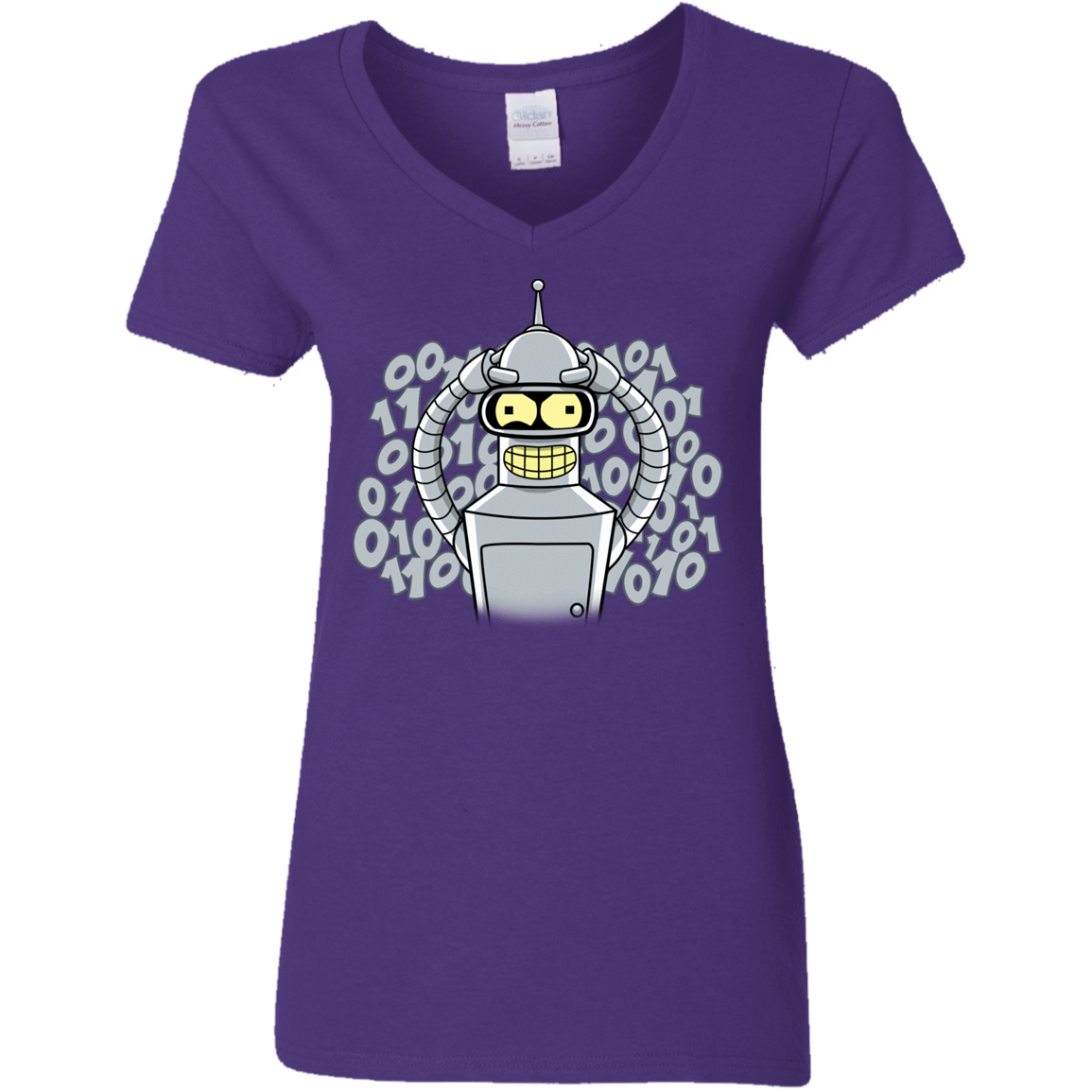 T-Shirts Purple / S The Bender Joke Women's V-Neck T-Shirt