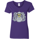 T-Shirts Purple / S The Bender Joke Women's V-Neck T-Shirt