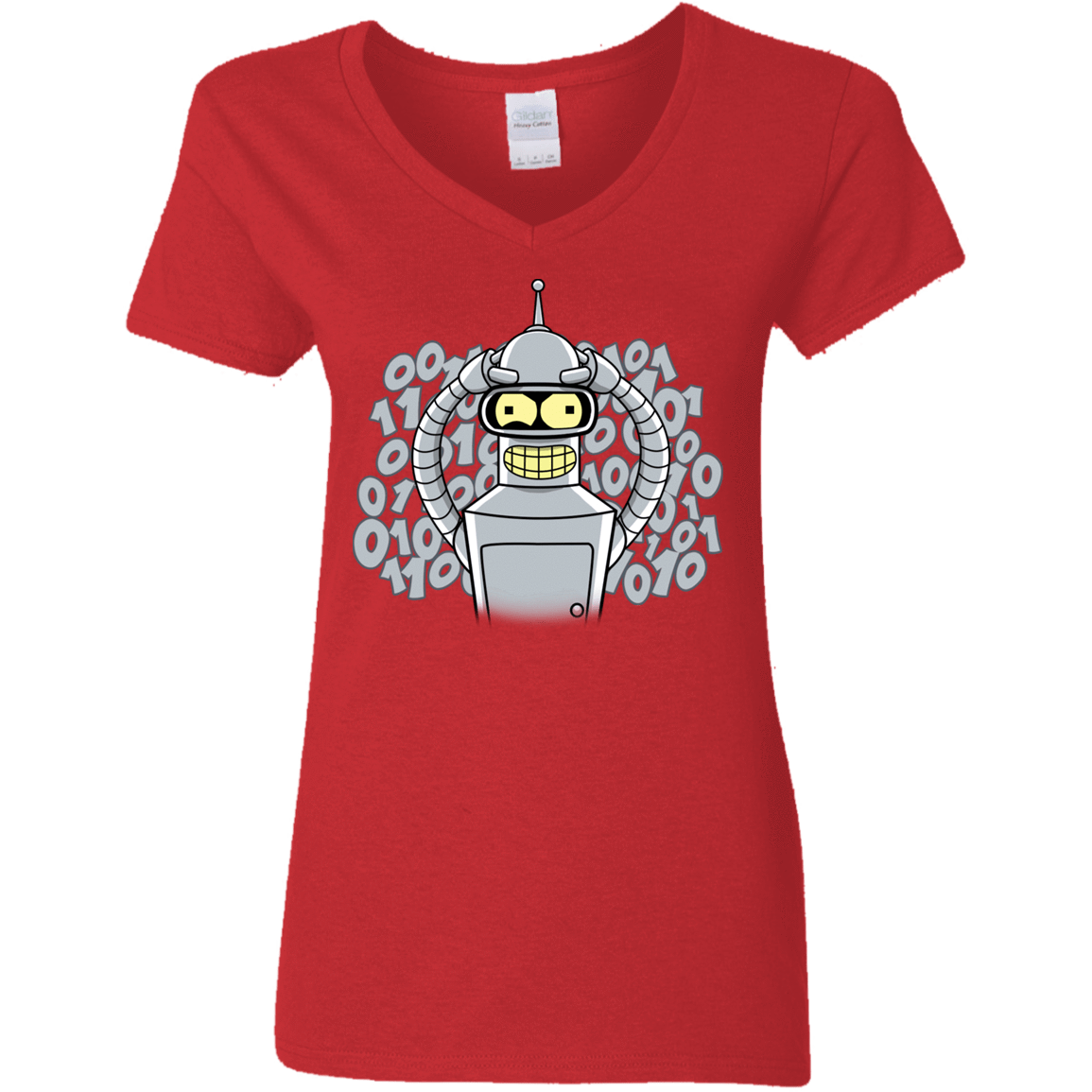 T-Shirts Red / S The Bender Joke Women's V-Neck T-Shirt