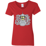 T-Shirts Red / S The Bender Joke Women's V-Neck T-Shirt