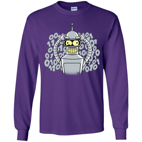 T-Shirts Purple / YS The Bender Joke Youth Long Sleeve T-Shirt