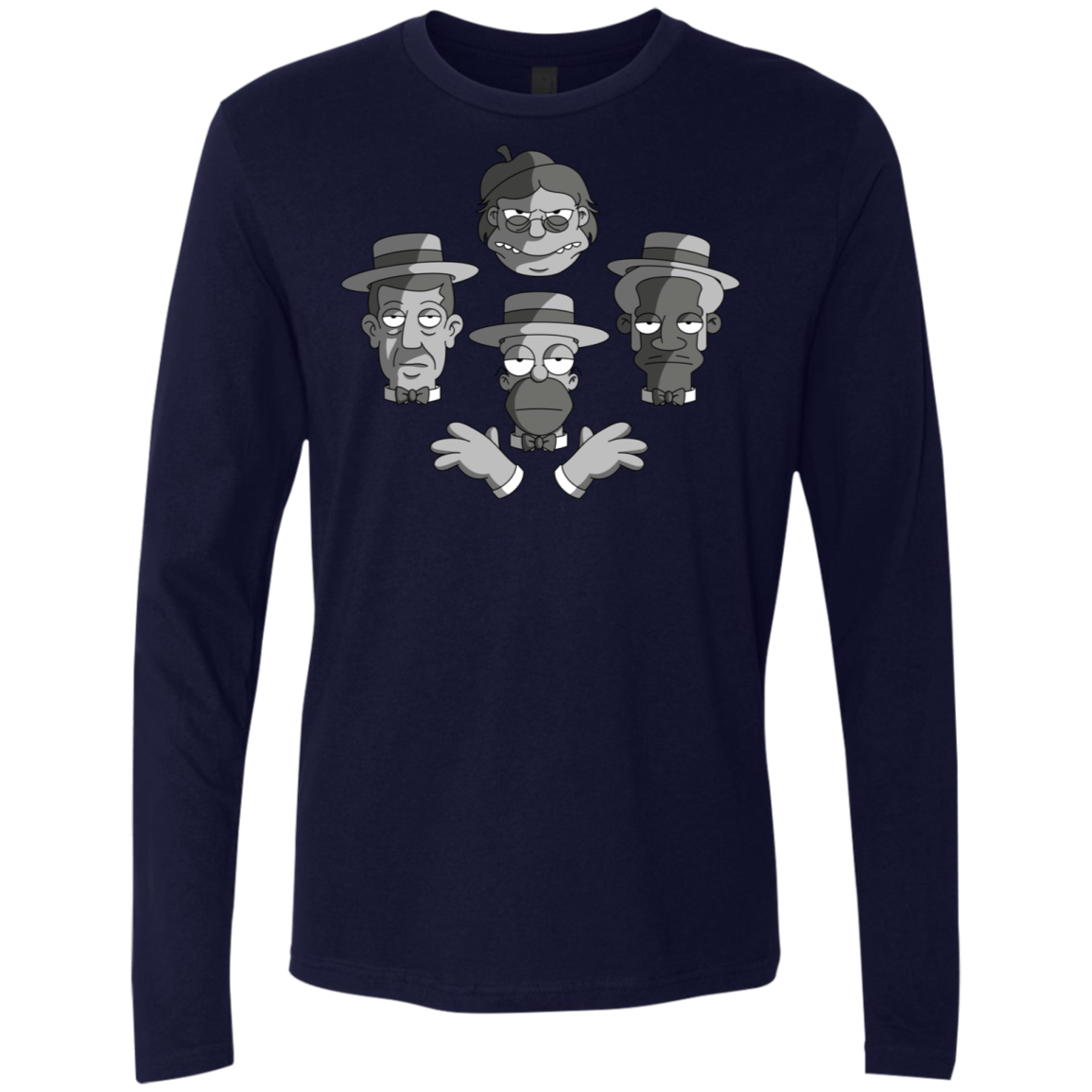 T-Shirts Midnight Navy / S The Besharps Rhapsody Men's Premium Long Sleeve