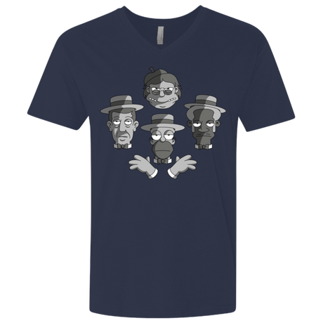 T-Shirts Midnight Navy / X-Small The Besharps Rhapsody Men's Premium V-Neck