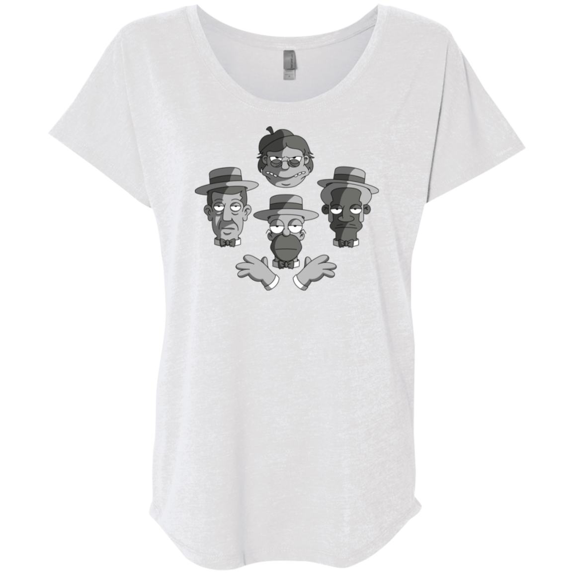 T-Shirts Heather White / X-Small The Besharps Rhapsody Triblend Dolman Sleeve