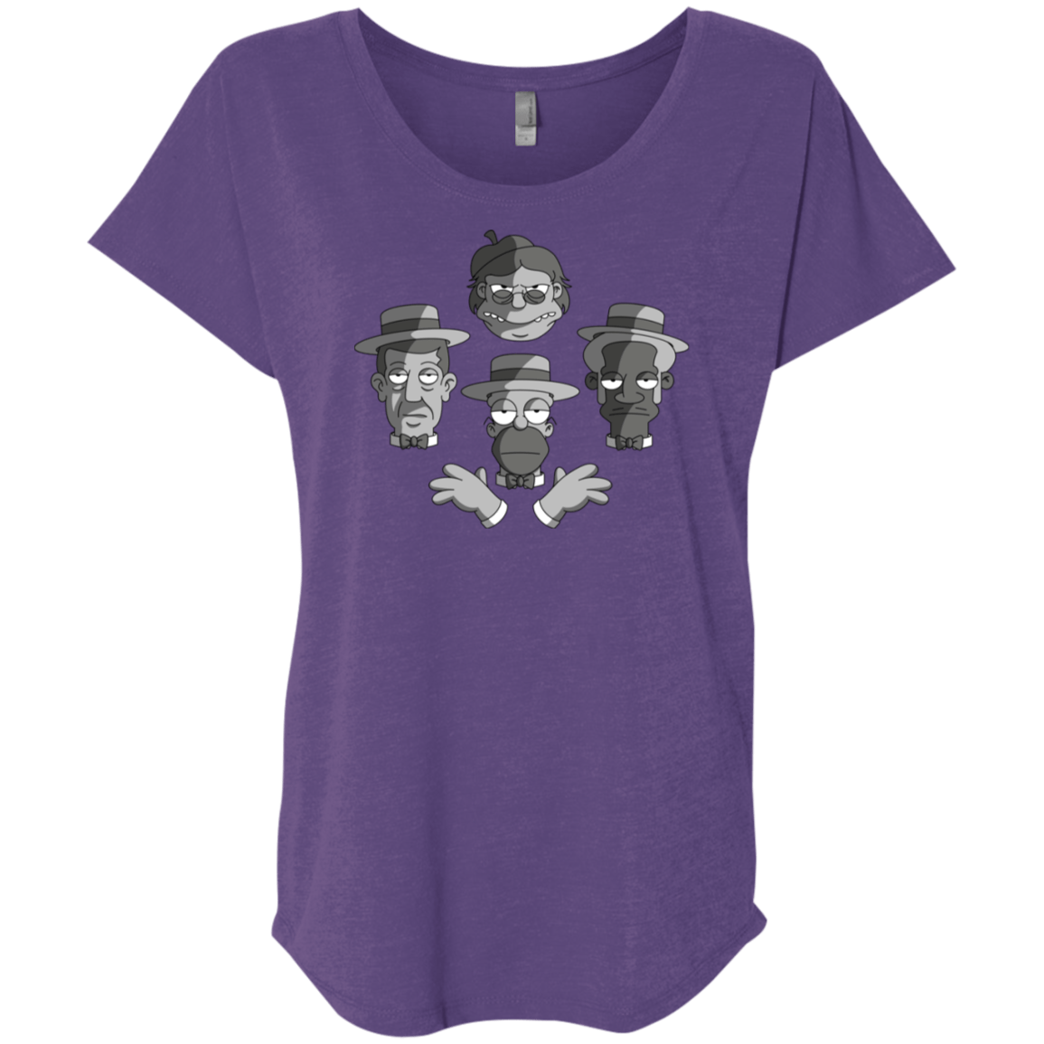 T-Shirts Purple Rush / X-Small The Besharps Rhapsody Triblend Dolman Sleeve