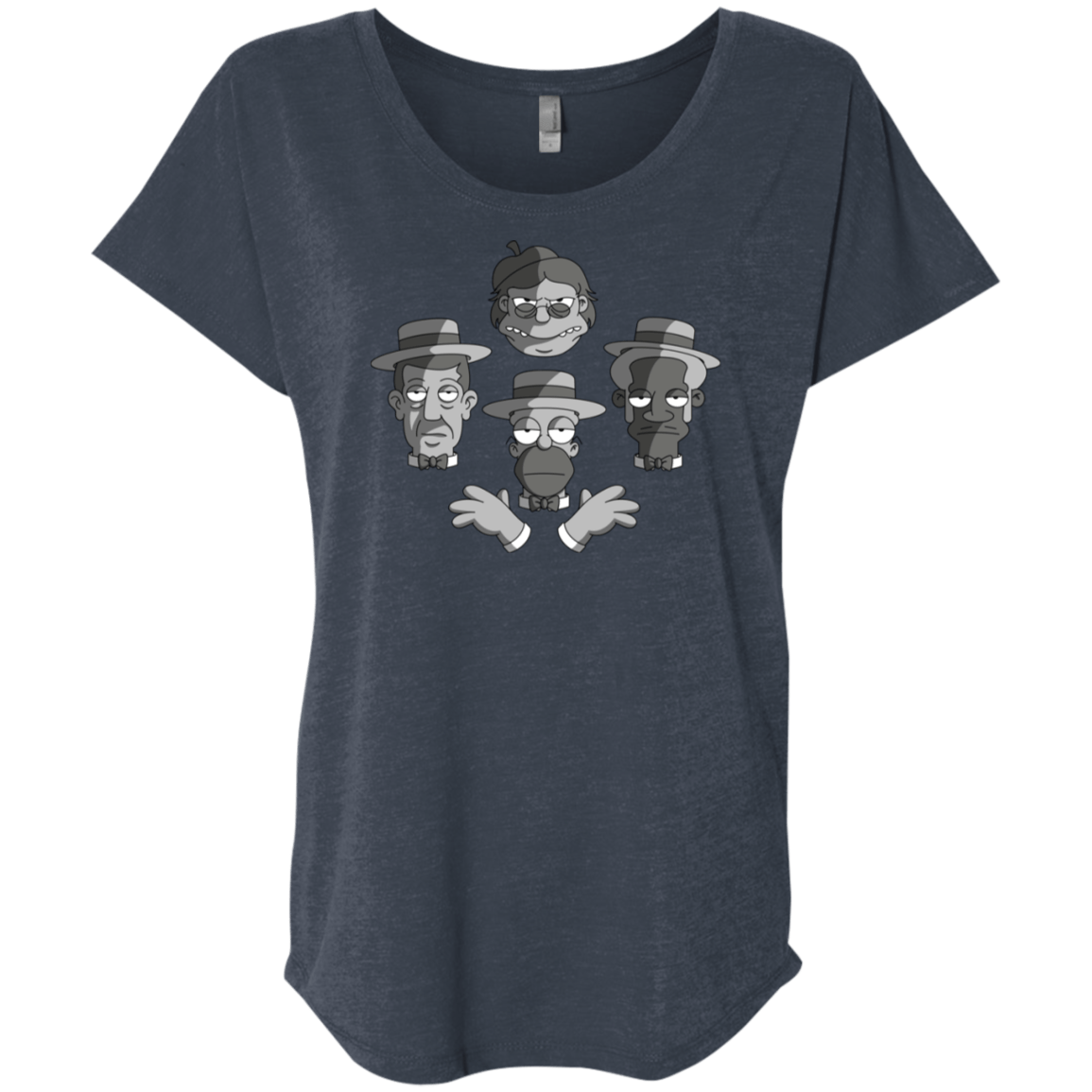 T-Shirts Vintage Navy / X-Small The Besharps Rhapsody Triblend Dolman Sleeve