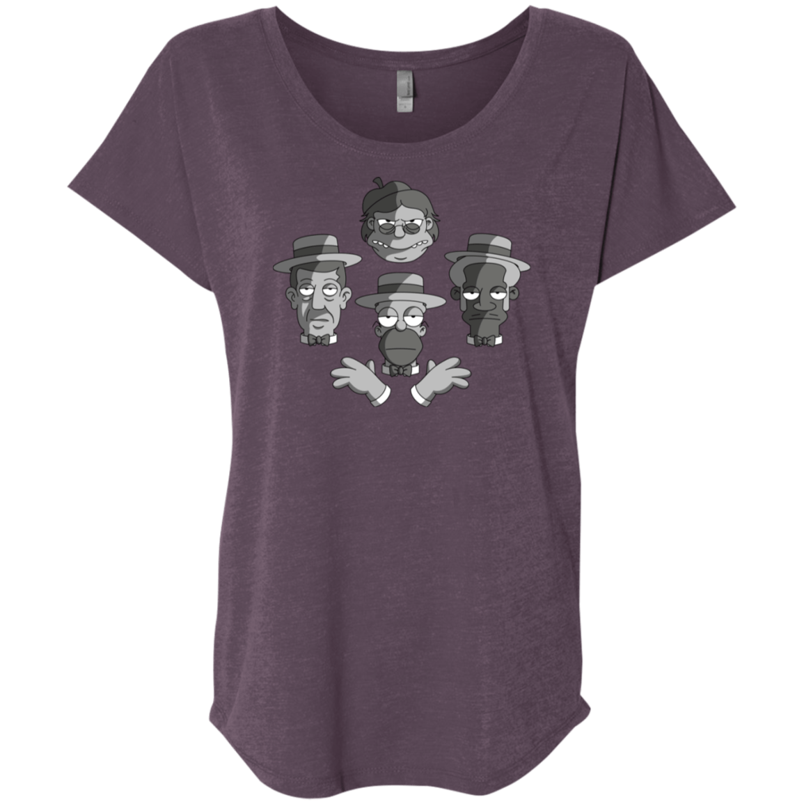 T-Shirts Vintage Purple / X-Small The Besharps Rhapsody Triblend Dolman Sleeve