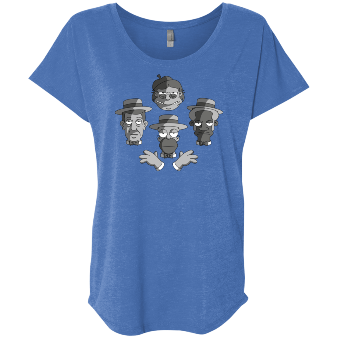 T-Shirts Vintage Royal / X-Small The Besharps Rhapsody Triblend Dolman Sleeve