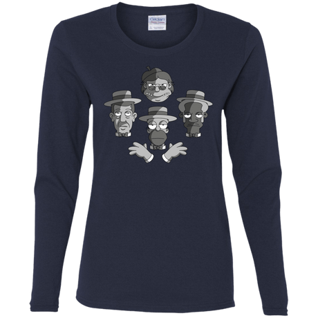 T-Shirts Navy / S The Besharps Rhapsody Women's Long Sleeve T-Shirt