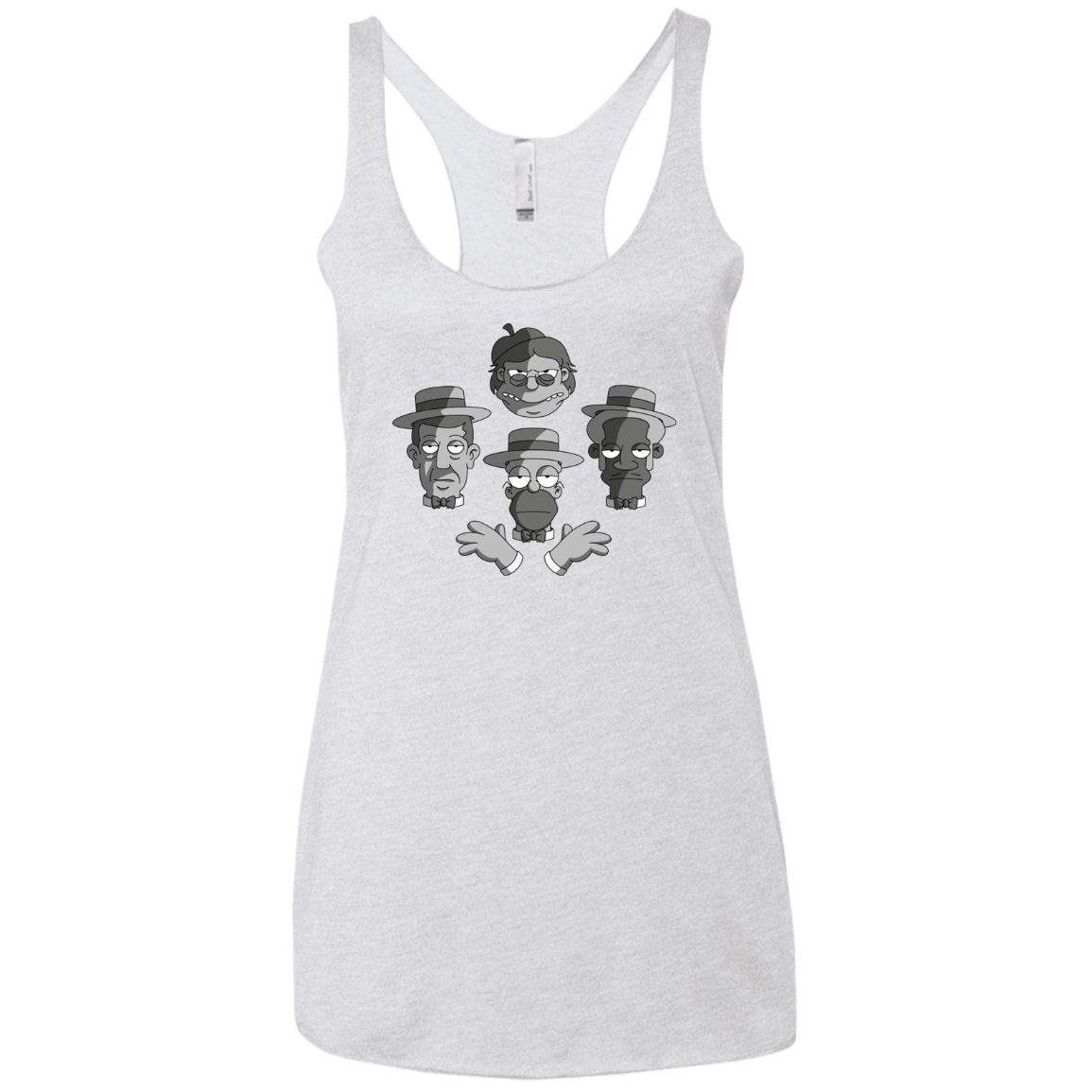T-Shirts Heather White / X-Small The Besharps Rhapsody Women's Triblend Racerback Tank