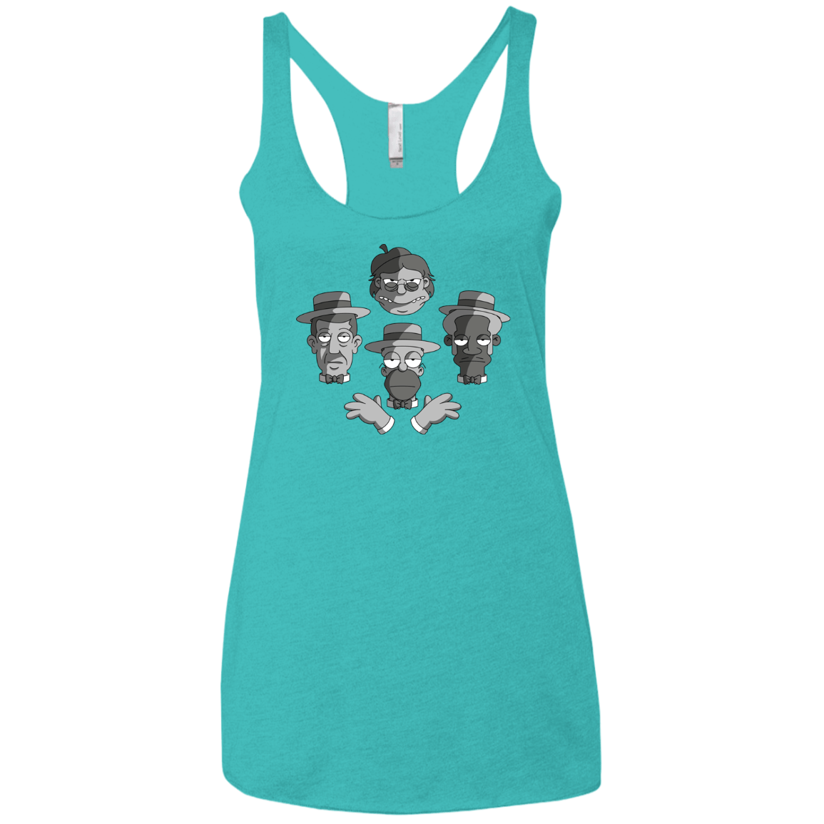 T-Shirts Tahiti Blue / X-Small The Besharps Rhapsody Women's Triblend Racerback Tank